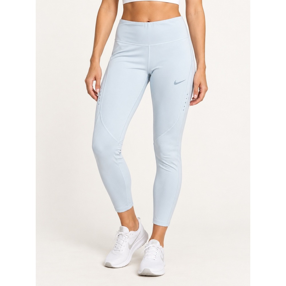 Nike Shield Running Pants Womens Medium Silver Gray Reflective Weather Resistant